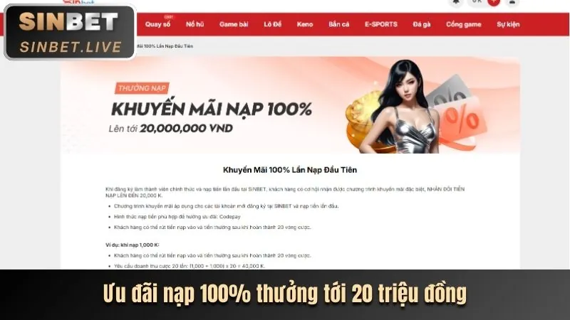 Ưu đãi chào mừng thành viên mới nw88